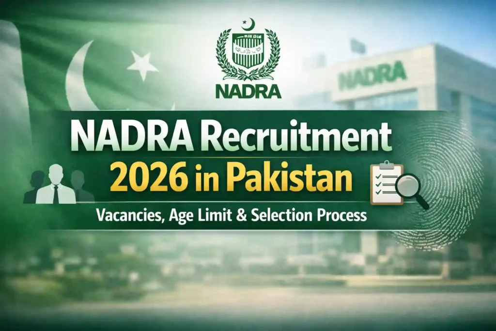 NADRA Recruitment 2026 in Pakistan