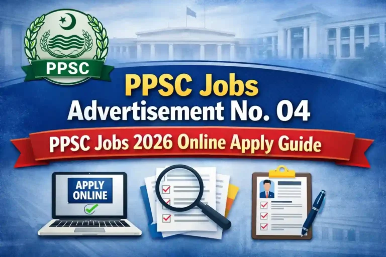 PPSC Jobs Advertisement No. 04 – PPSC Jobs 2026 Online Apply Guide