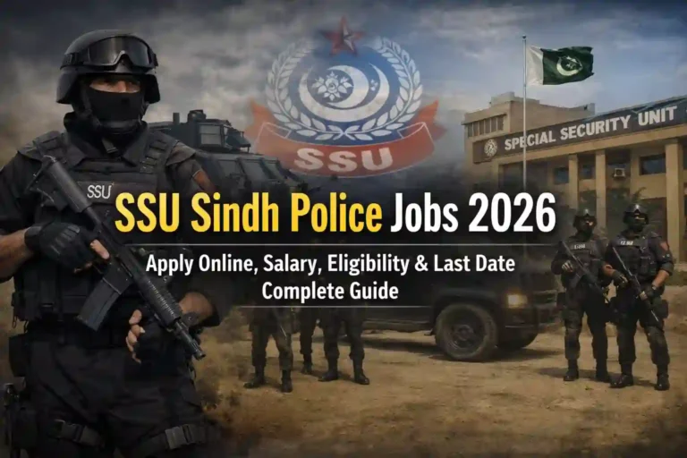 SSU Sindh Police Jobs 2026