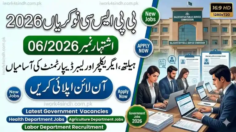 BPSC Jobs 2026 Apply Online Advertisement No 062026 – Latest Health, Agriculture & Labor Department Vacancies