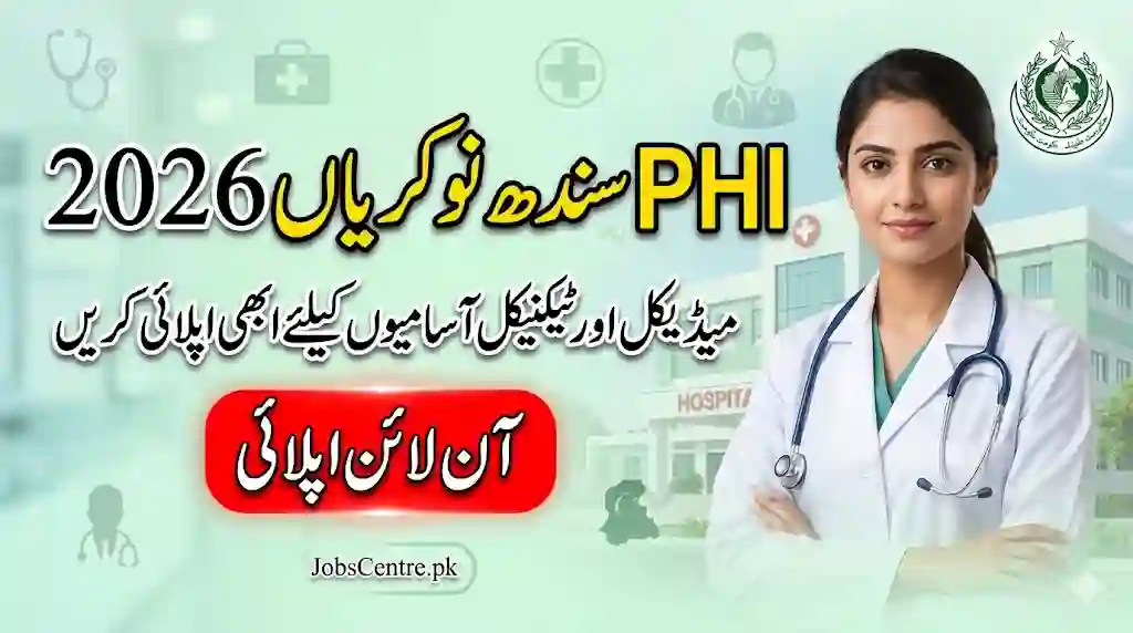 Health Department Sindh Jobs 2026 via PPHI – Apply Online Now