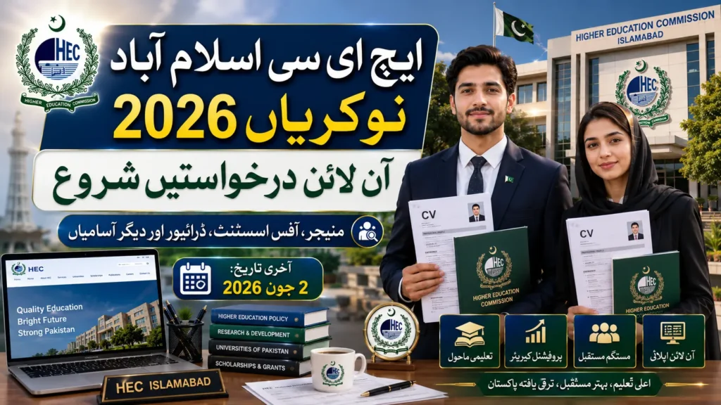 Latest Higher Education Commission HEC Islamabad Jobs 2026 – Complete Online Apply Guide