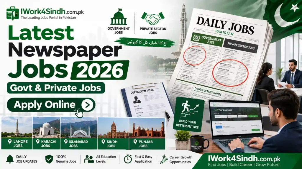 Latest Newspaper Jobs in Pakistan Today 2026