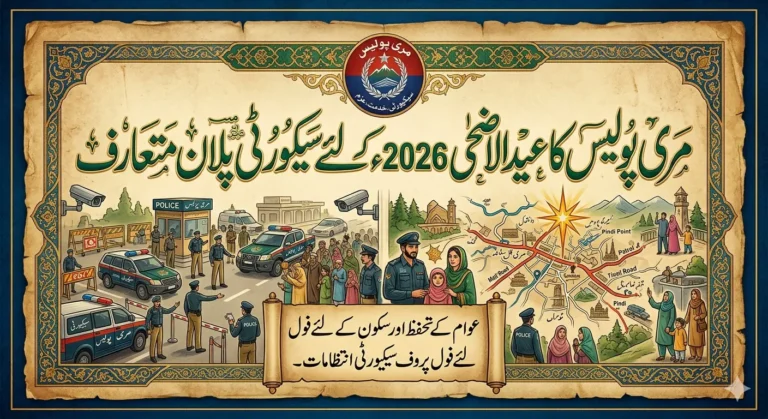 Murree Police Introduce Eid ul Azha 2026 Security Plan