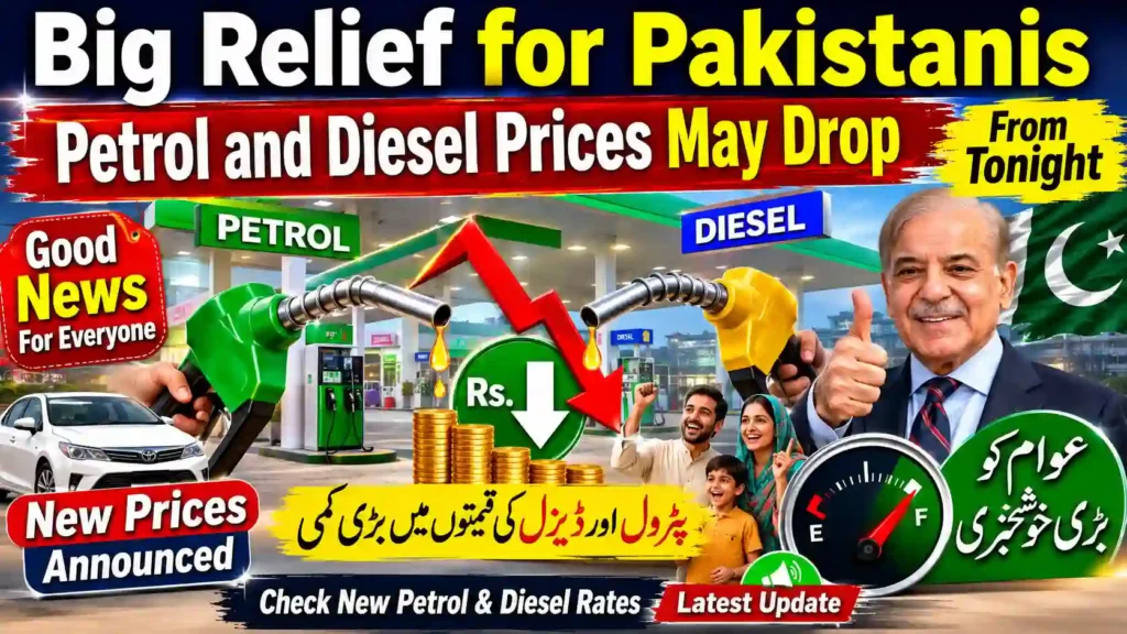 Big Relief for Pakistanis Petrol and Diesel Prices May Drop From Tonight
