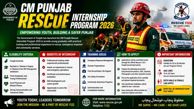 CM Punjab Rescue Internship Program 2026: Complete Eligibility Criteria and Application Guide