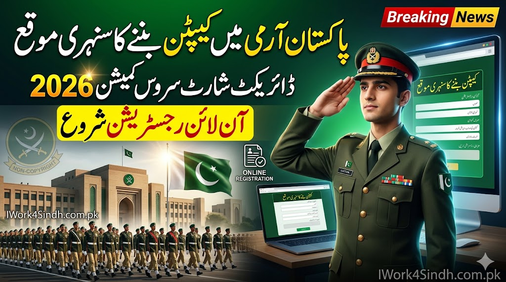 Join Pakistan Army as Captain Through Direct Short Service Commission 2026 – Online Registration Starts