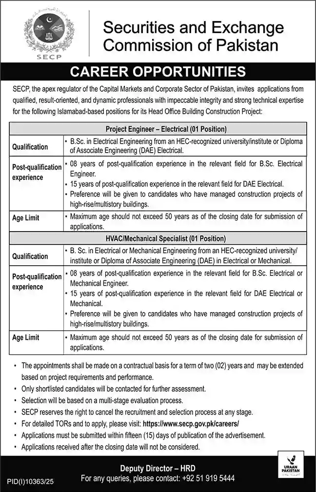 SECP Pakistan Jobs 2026 Apply Online