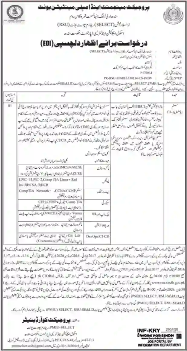 SELECT Sindh Early Learning Enhancement Jobs 2026 – Complete Eligibility, Vacancies & Apply Process