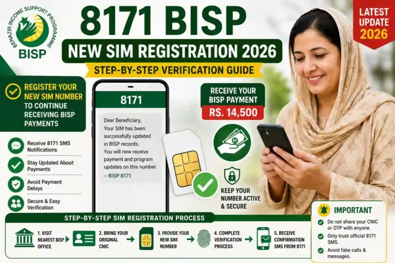 8171 BISP New SIM Registration 2026 – Step-by-Step Verification Guide