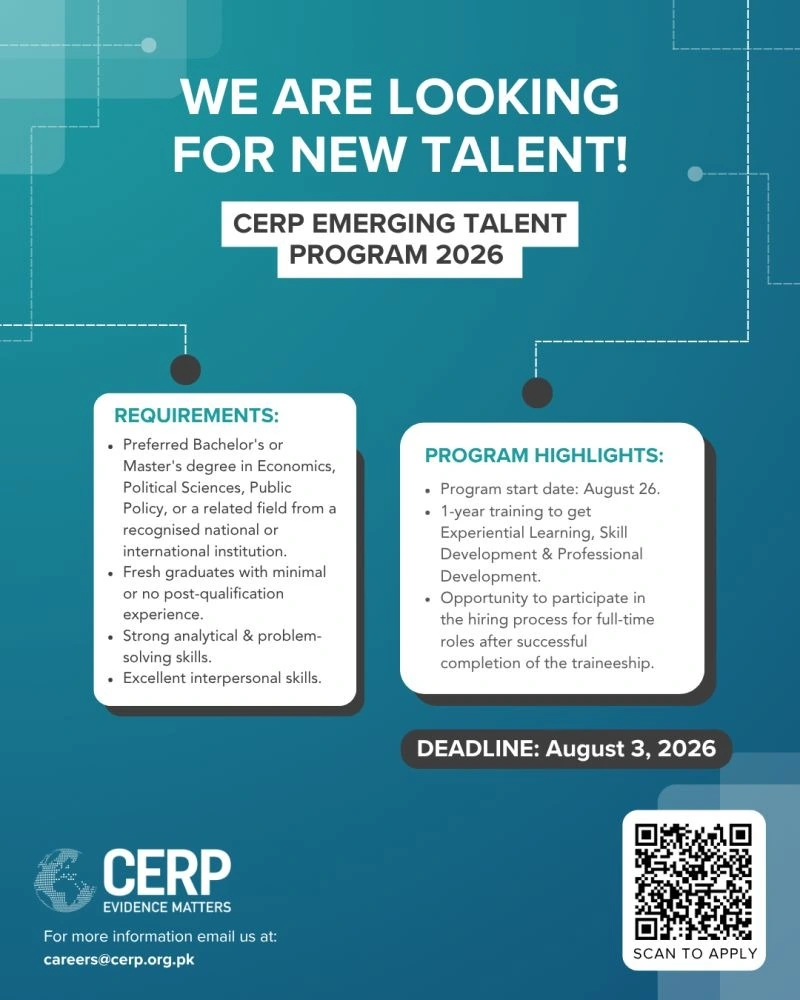 CERP Emerging Talent Program 2026 – Eligibility, Benefits & Online Application Guide