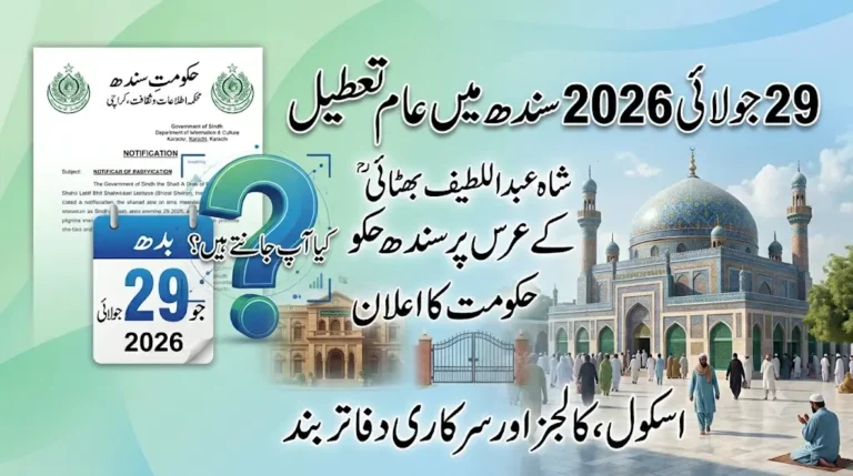 Did You Know Sindh Government Announces 29 July Public Holiday for Shah Abdul Latif Bhittai Urs