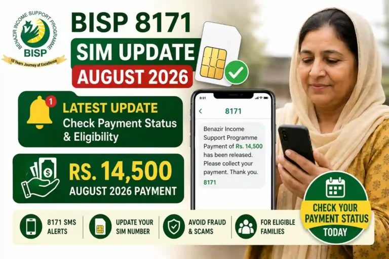 Latest BISP 8171 SIM Update August 2026