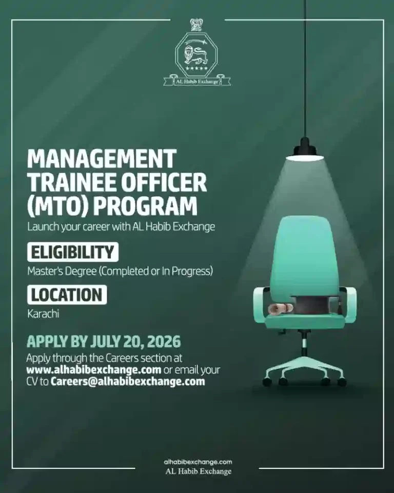 Management Trainee Officer Jobs 2026 – Al Habib Exchange Career Opportunity