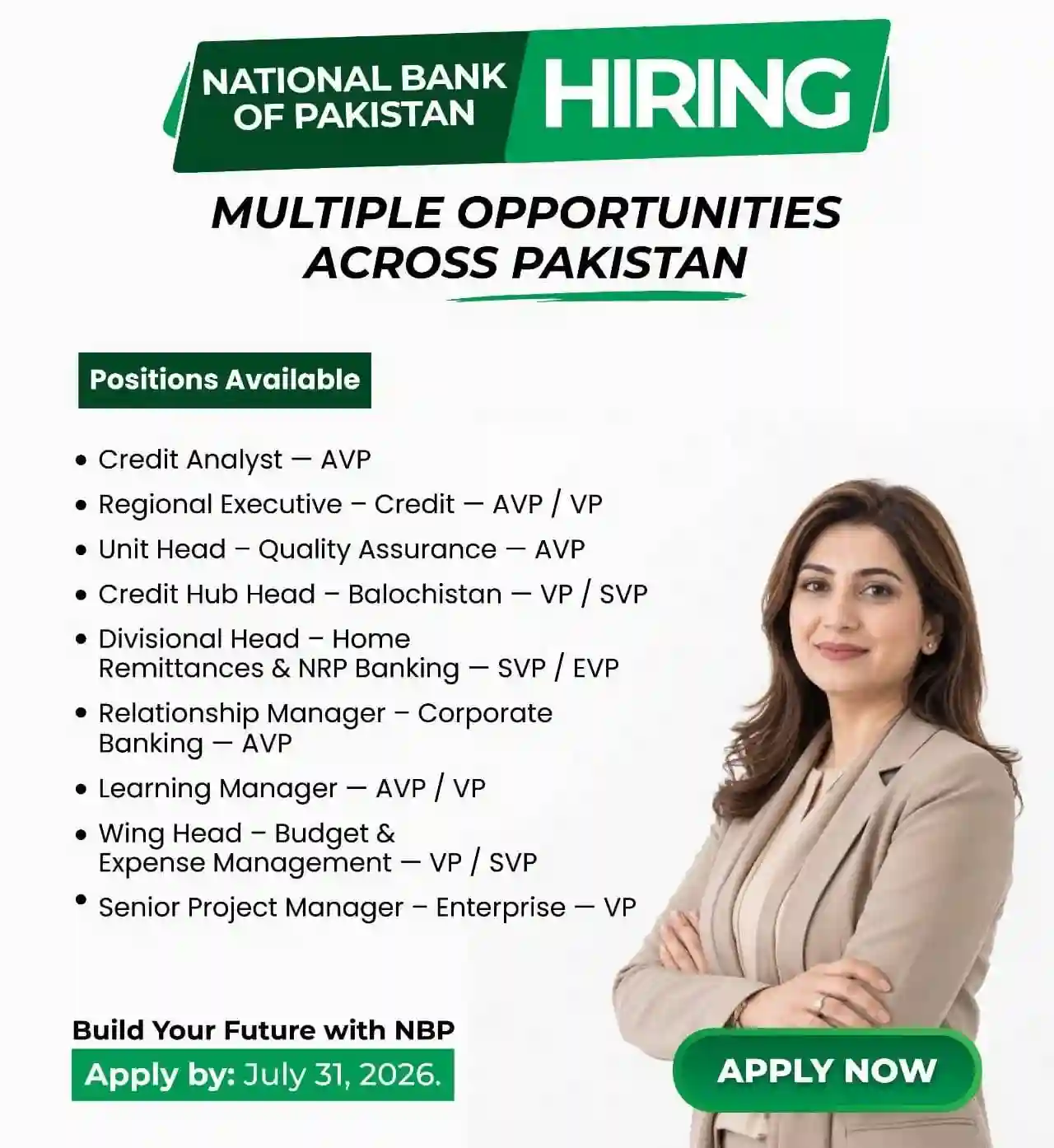 National Bank of Pakistan NBP Jobs 2026 Apply Online