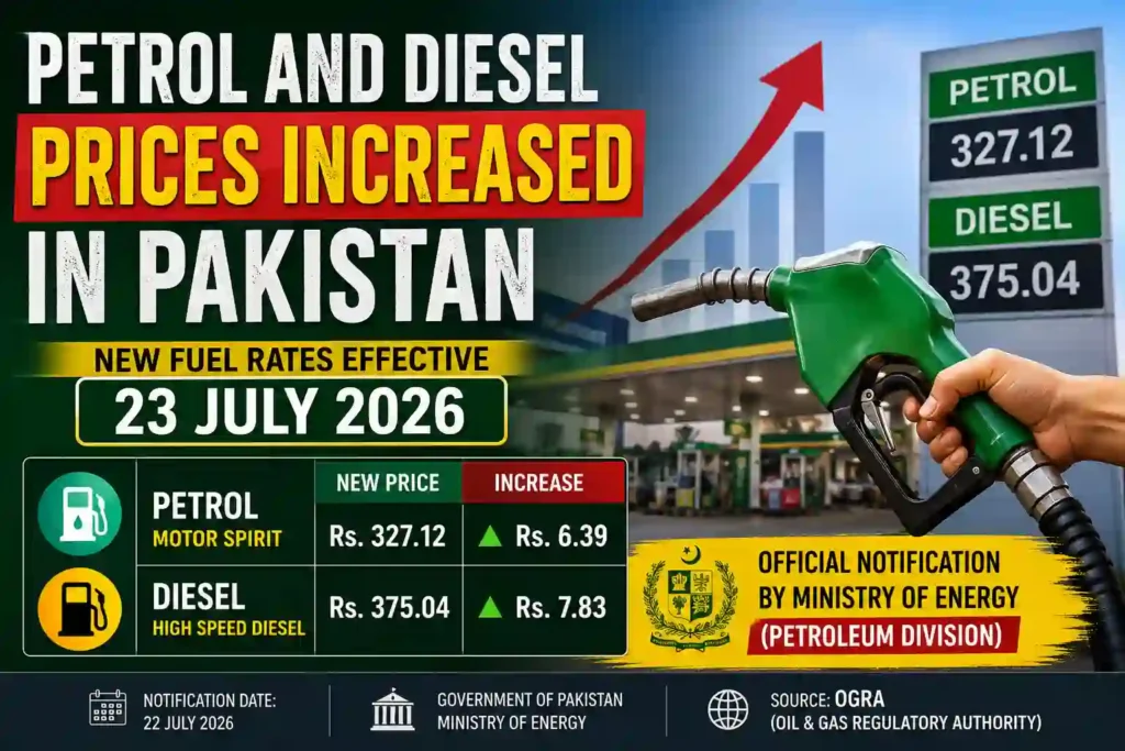 Petrol and Diesel Prices Increased in Pakistan