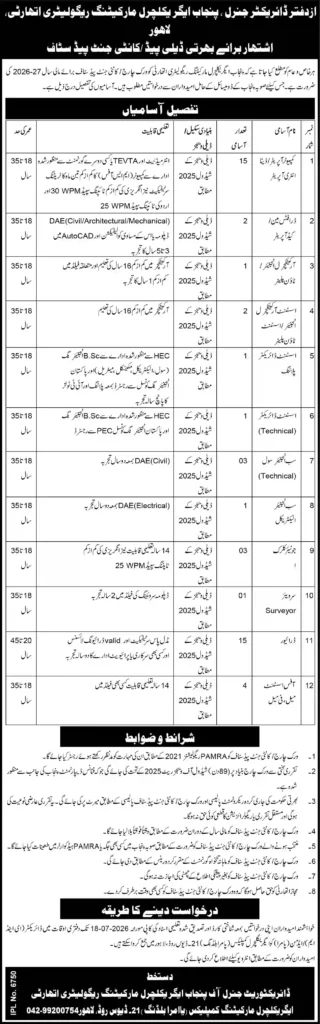 Punjab Agricultural Marketing Regulatory Authority (PAMRA) Jobs 2026 Latest Government Careers Apply Online