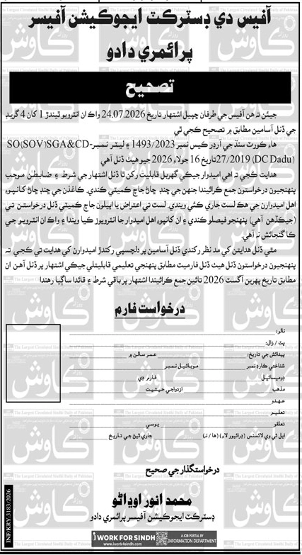 SSPA Sindh Careers 2026 Latest Government Career Opportunities
