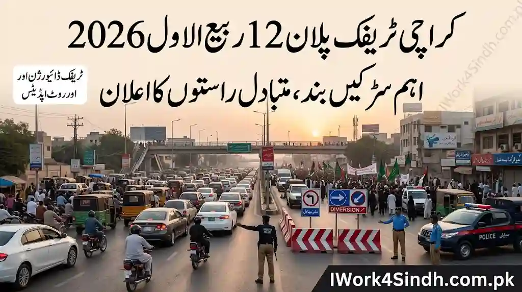Karachi Traffic Plan 12 Rabi-ul-Awwal 2026 Major Route Diversions & Traffic Updates