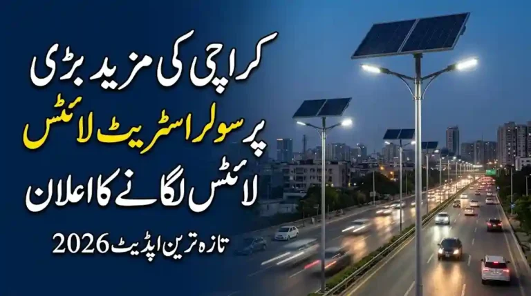 Karachi to Install Solar Streetlights on More Major Roads 2026 – Latest Update & Details