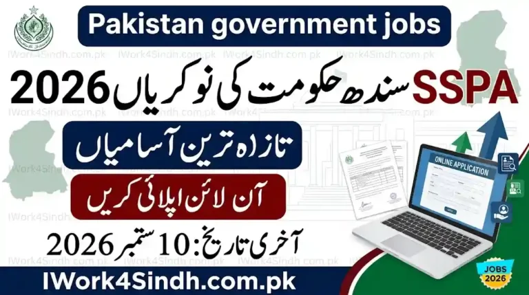 SSPA Government of Sindh Jobs 2026 – Latest Vacancies Apply Online