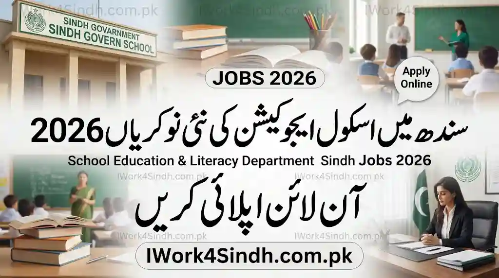 School Education & Literacy Department Sindh Jobs 2026 – Apply Online