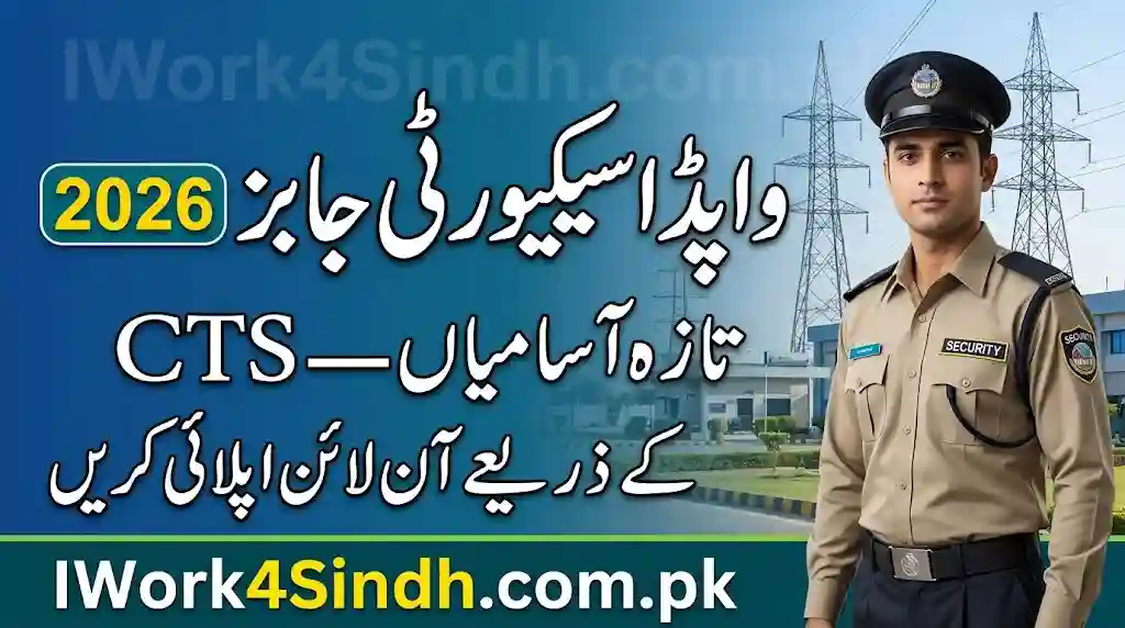 WAPDA Security Jobs 2026 – Latest Vacancies Apply Online Through CTS