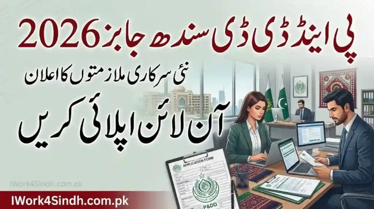 P&DD Sindh Jobs 2026 Apply Online – Planning & Development Department New Vacancies