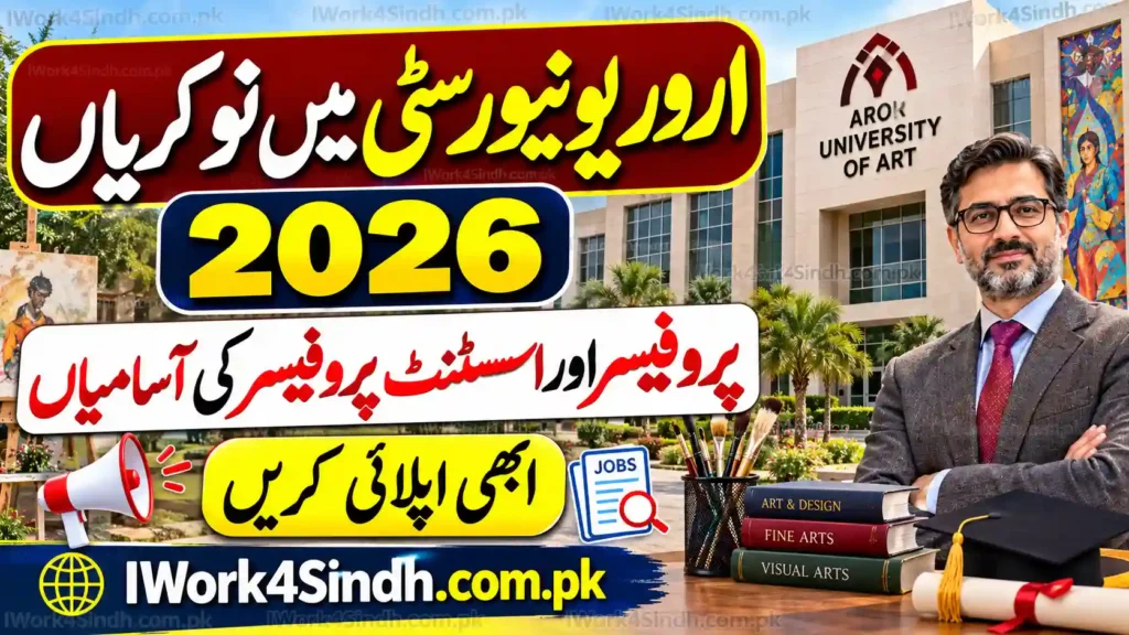 Aror University of Art Jobs 2026 for Professors and Assistant Professors