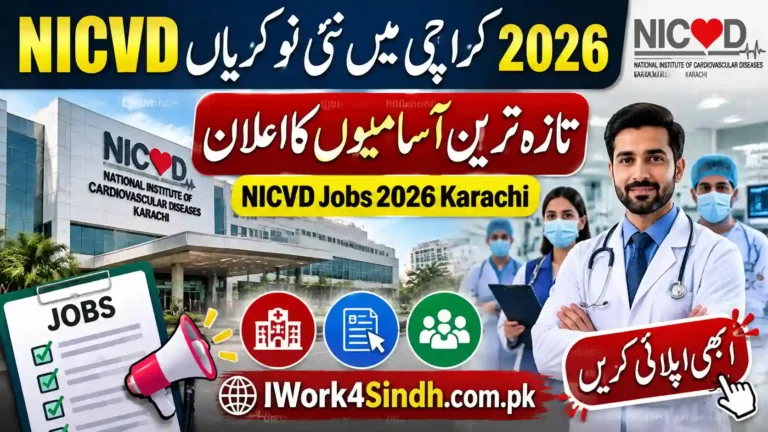 National Institute of Cardiovascular Diseases NICVD Jobs 2026 Karachi – Latest Vacancies Announced