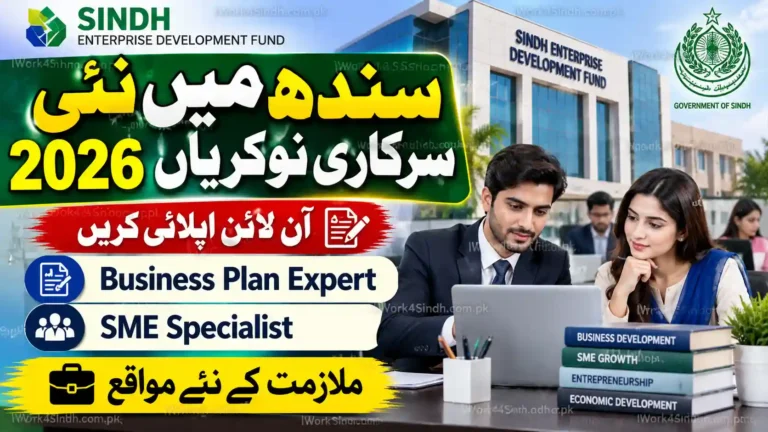 Sindh Enterprise Development Fund Jobs 2026 Apply Online for Business Plan Expert and SME Specialist